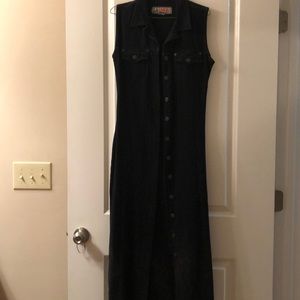 Dress, Jet Black, Maxi